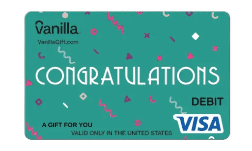 vanilla visa gift card design